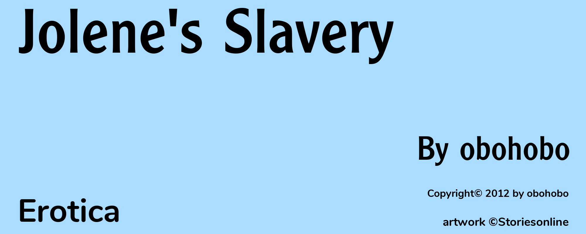 Jolene's Slavery - Cover
