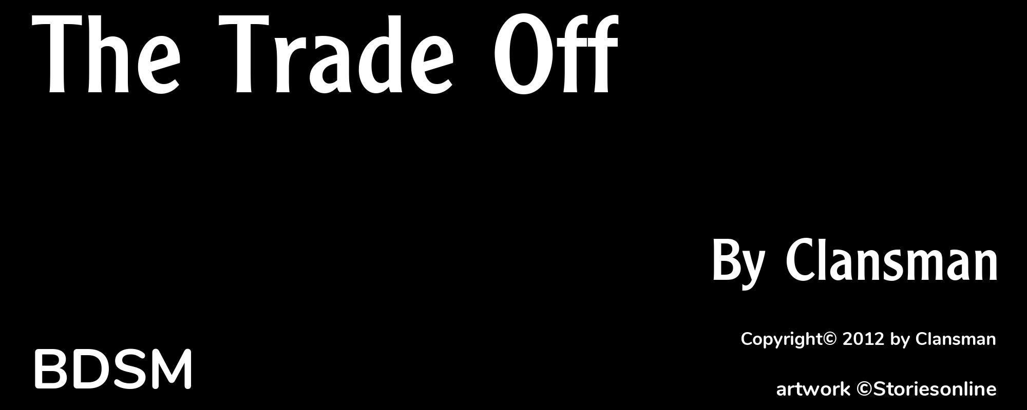The Trade Off - Cover