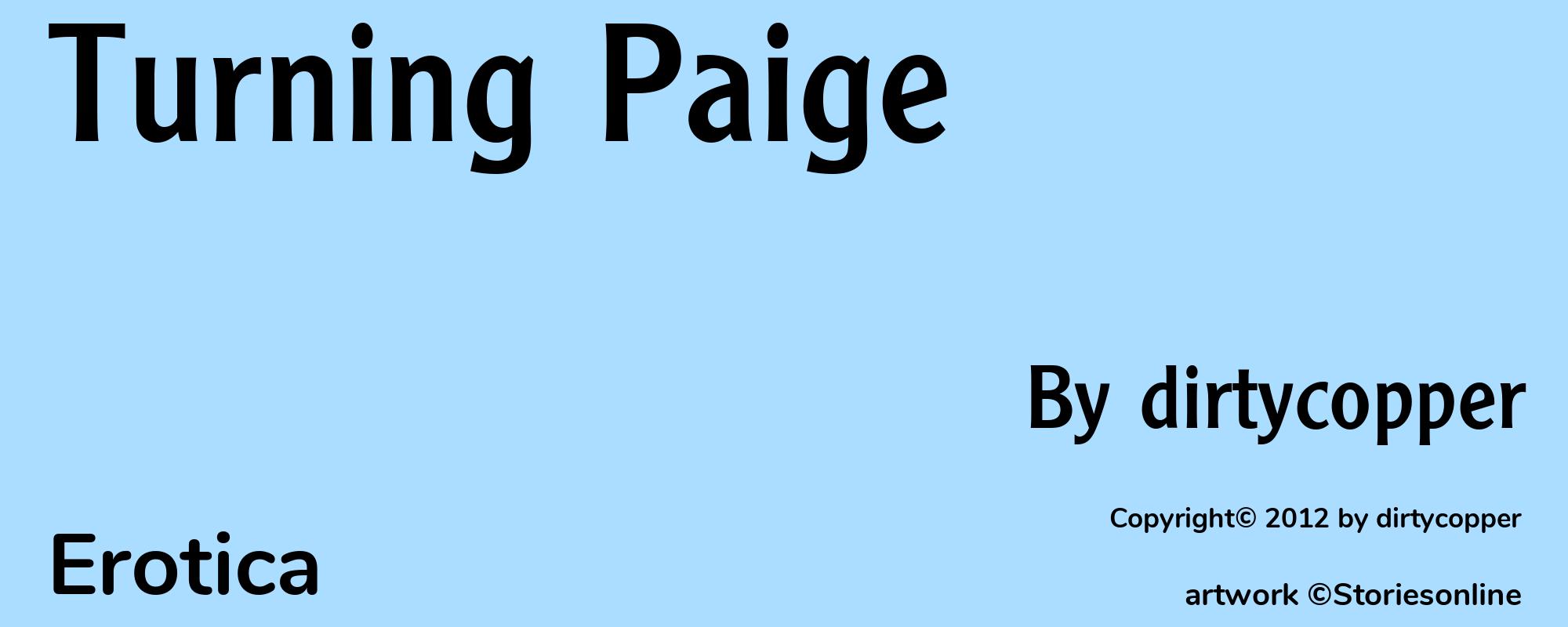 Turning Paige - Cover