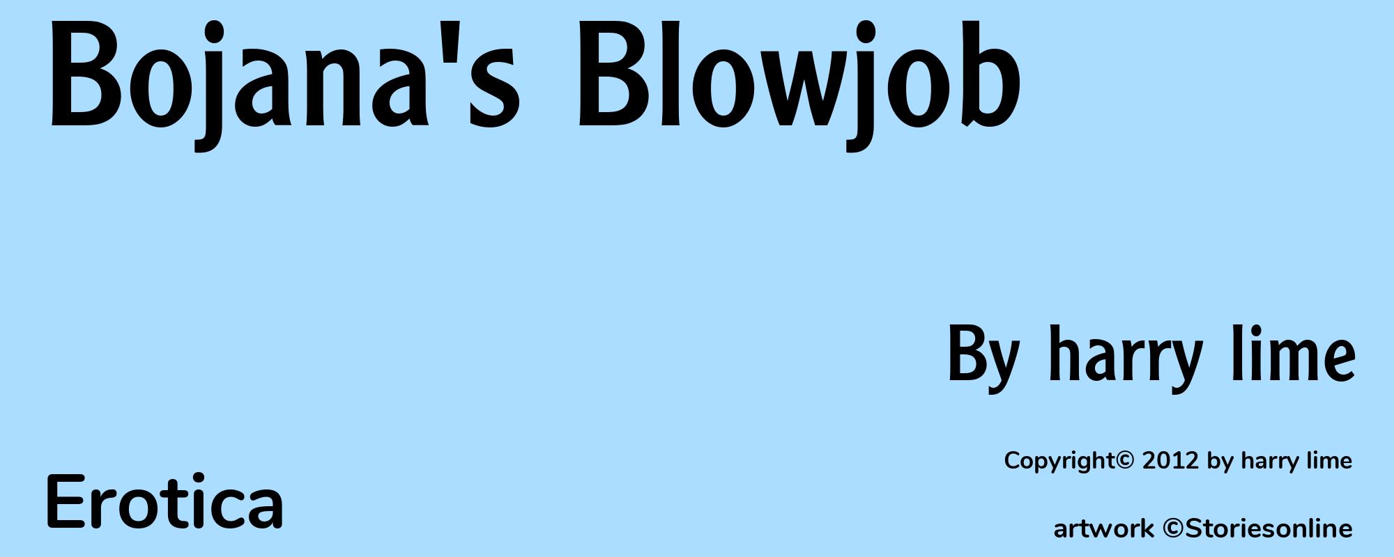 Bojana's Blowjob - Cover