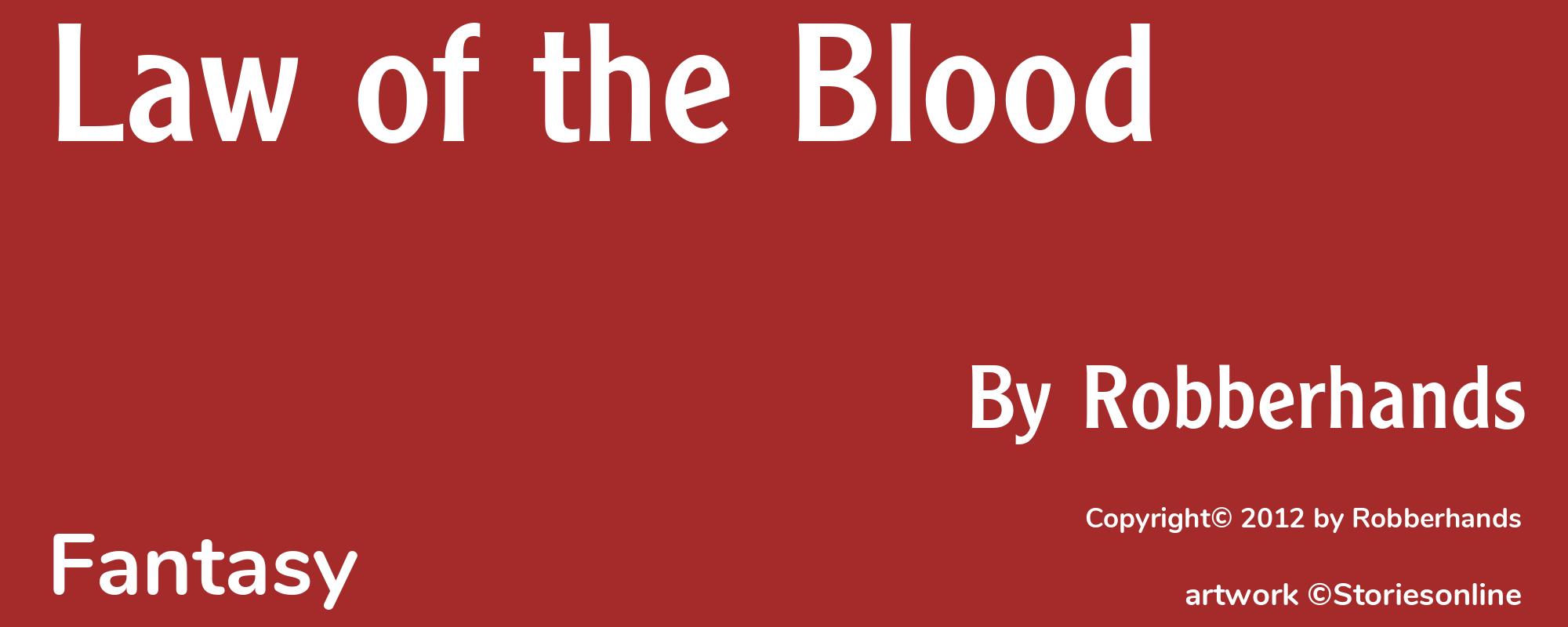 Law of the Blood - Cover