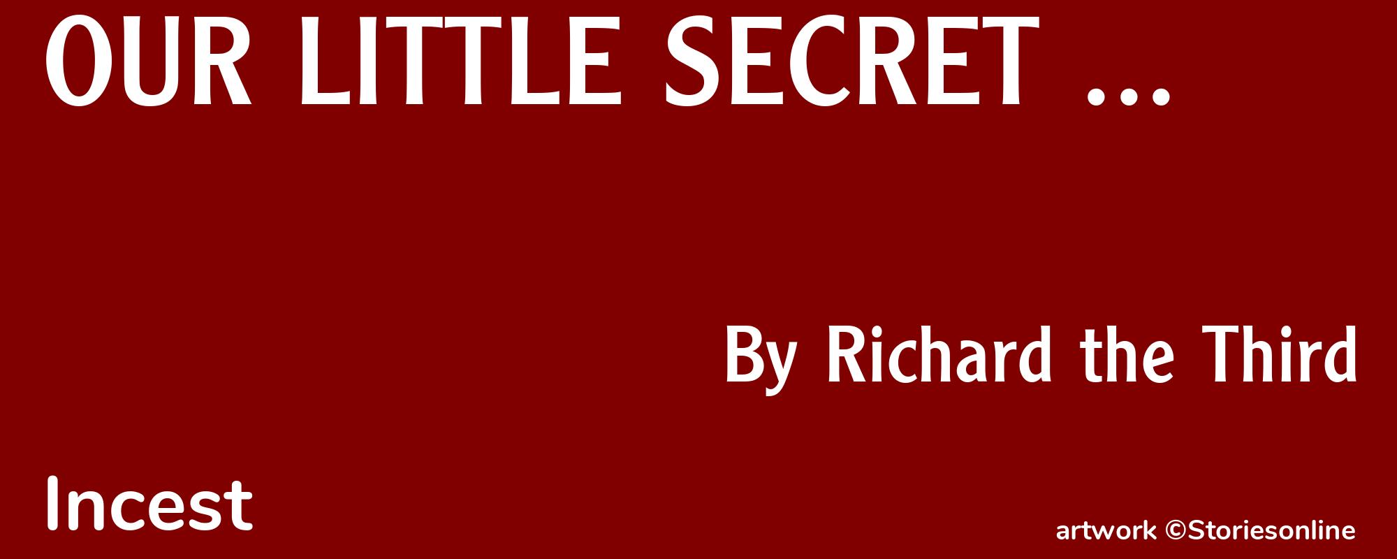 OUR LITTLE SECRET ... - Cover