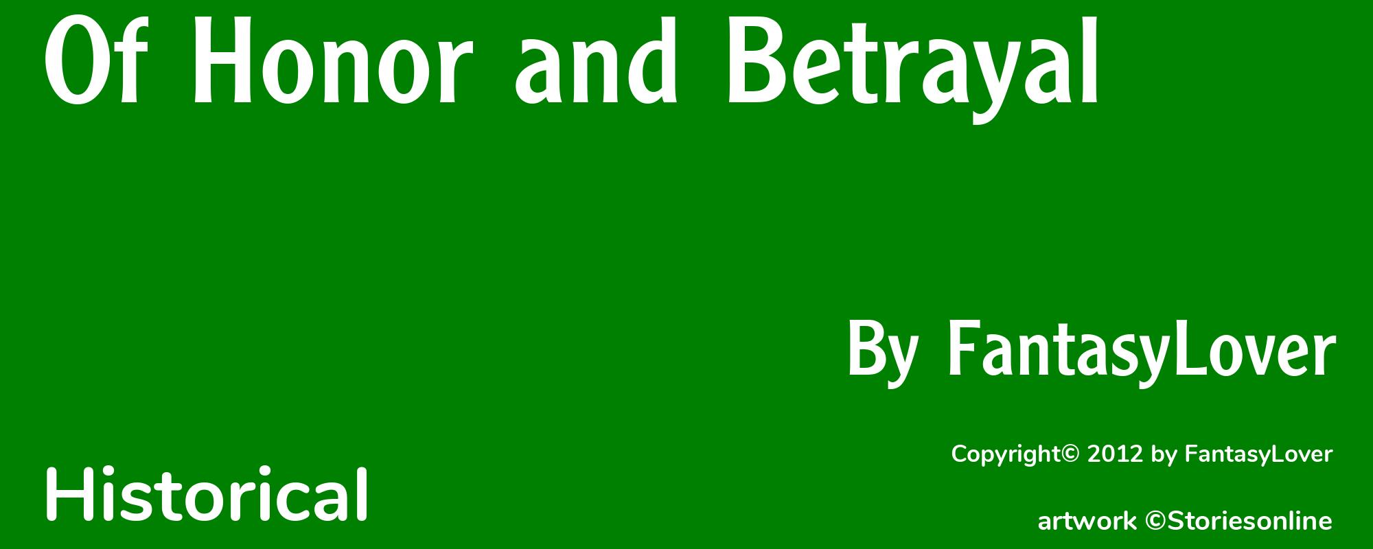 Of Honor and Betrayal - Cover