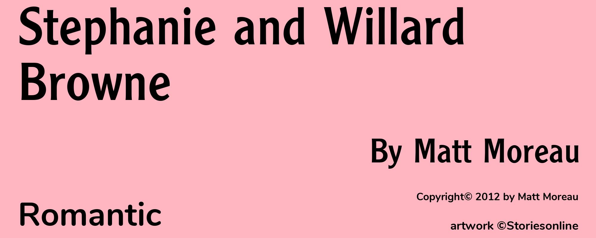 Stephanie and Willard Browne - Cover