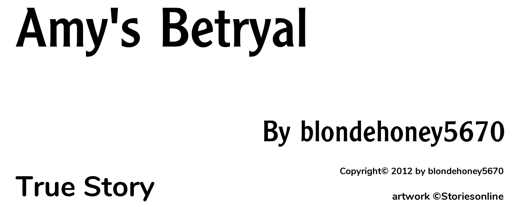 Amy's Betryal - Cover