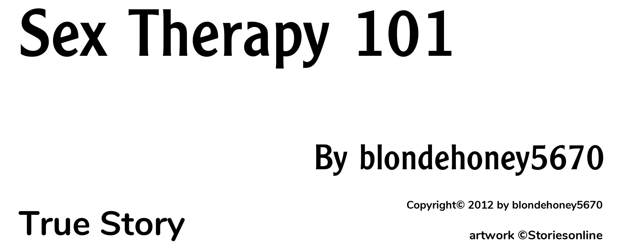 Sex Therapy 101 - Cover