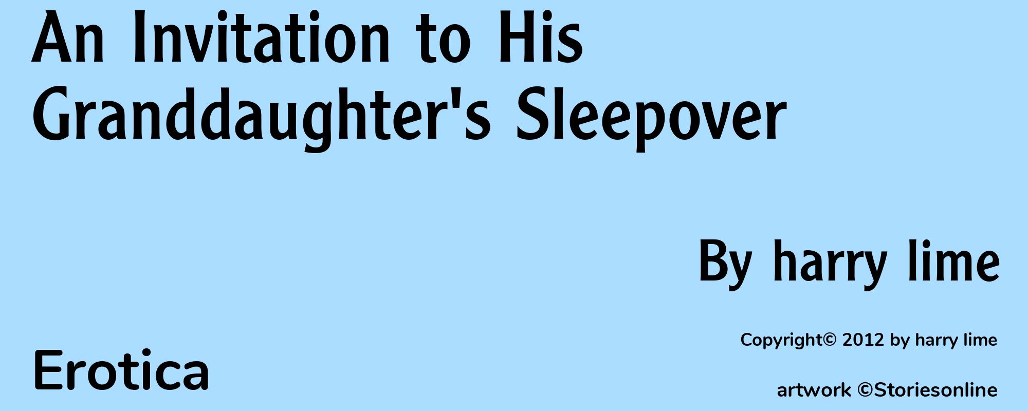 An Invitation to His Granddaughter's Sleepover - Cover