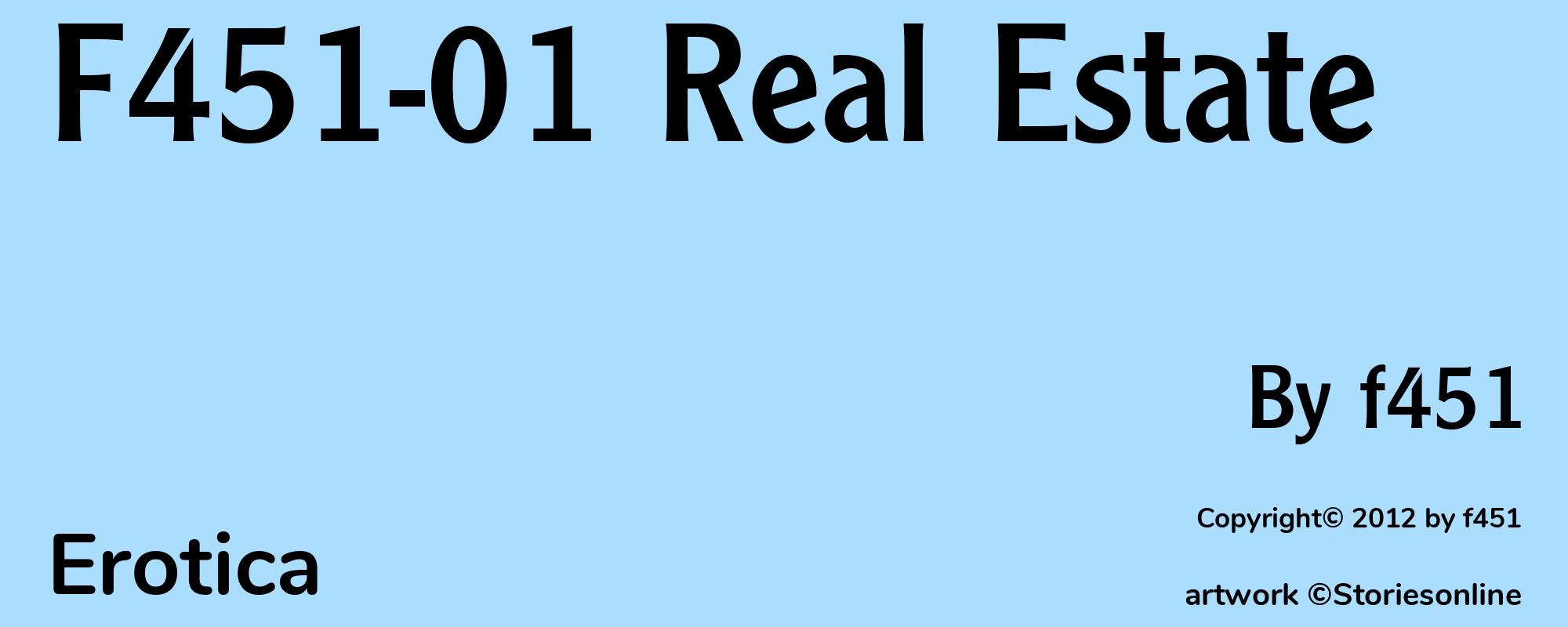 F451-01 Real Estate - Cover