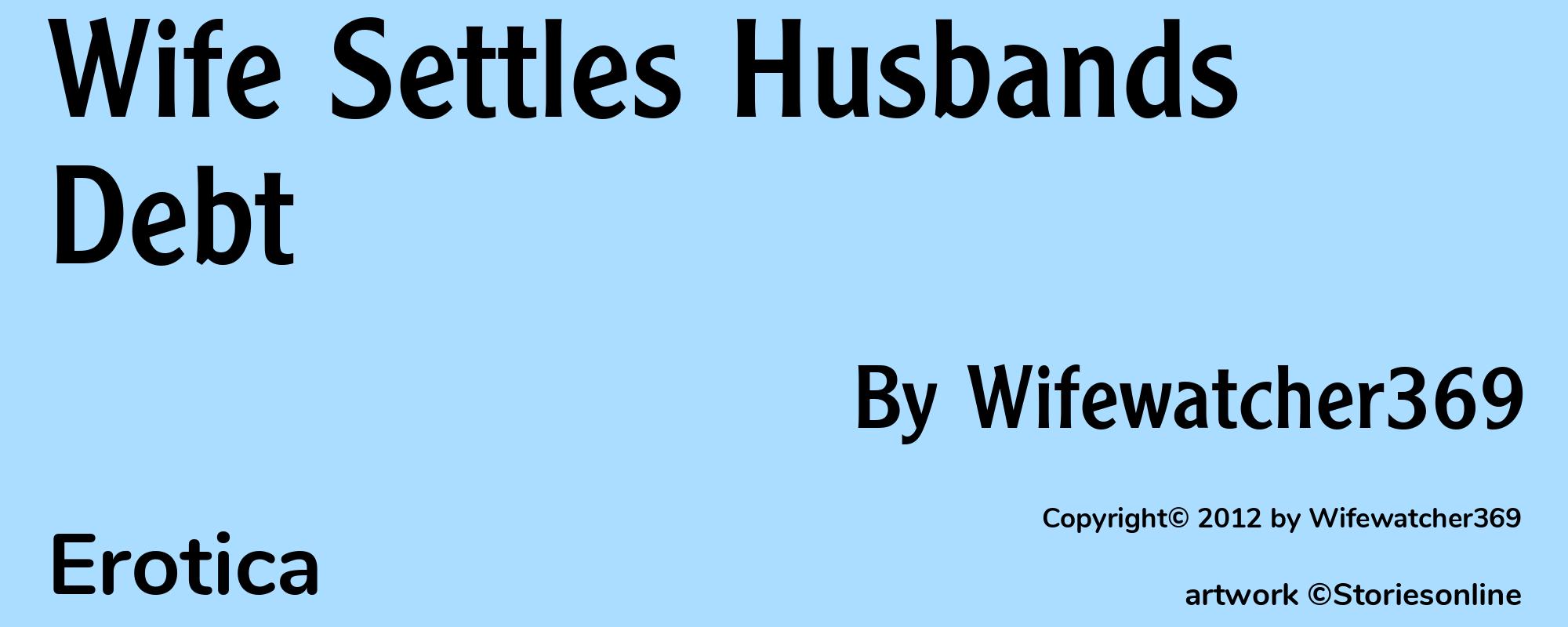 Wife Settles Husbands Debt - Cover