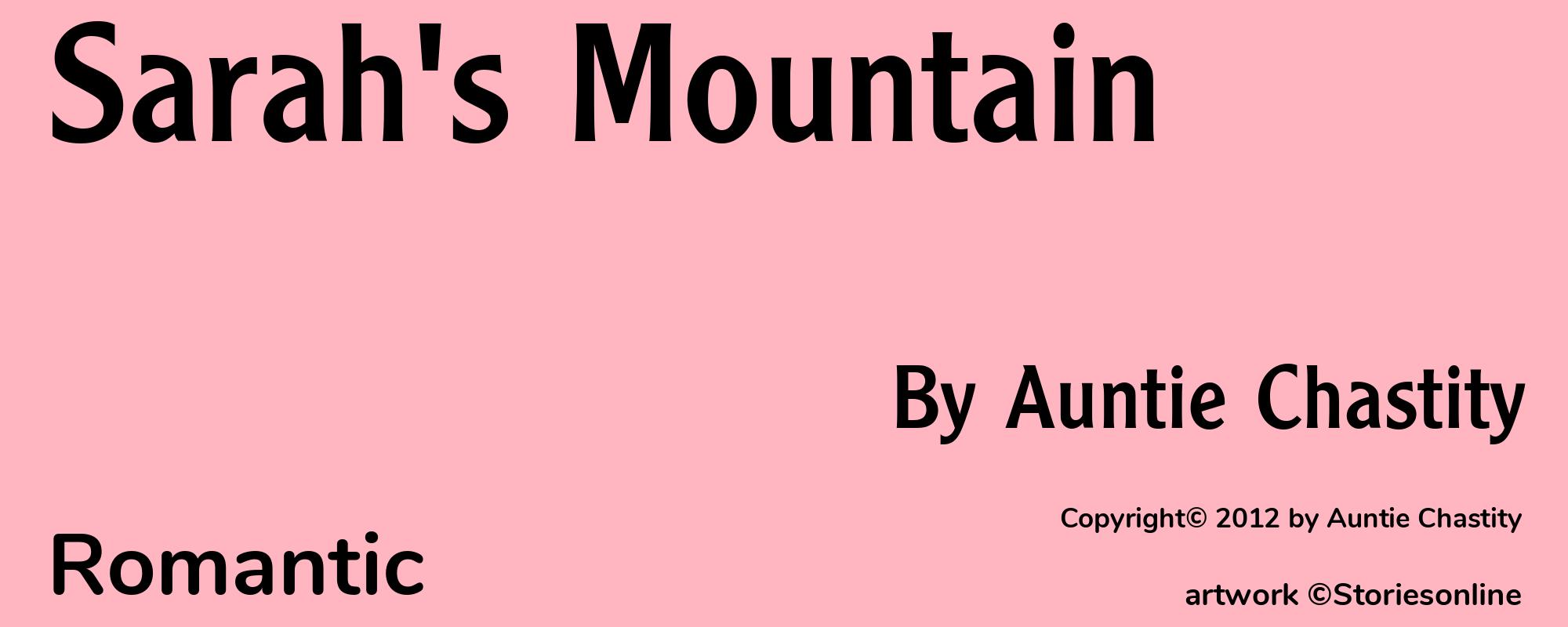 Sarah's Mountain - Cover