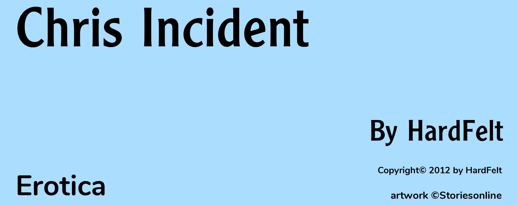 Chris Incident - Cover