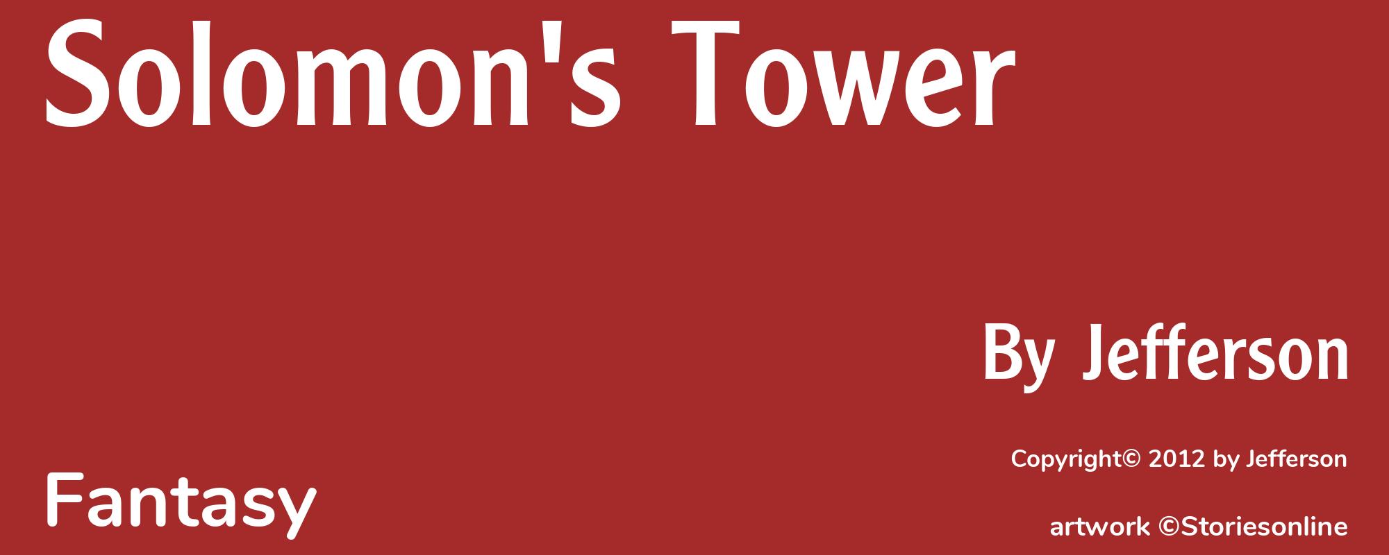 Solomon's Tower - Cover