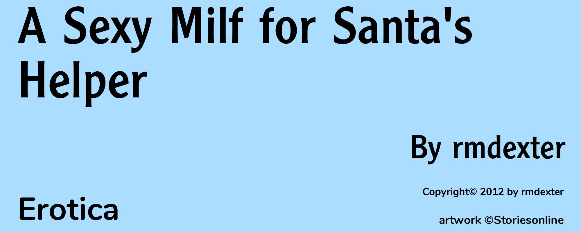 A Sexy Milf for Santa's Helper - Cover