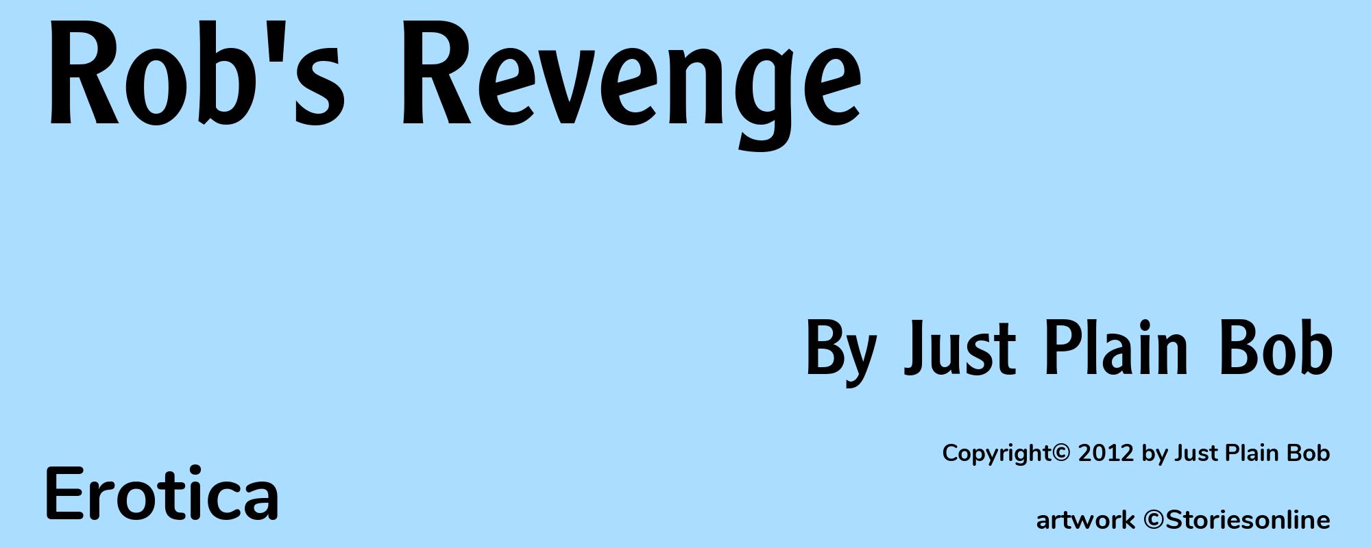 Rob's Revenge - Cover