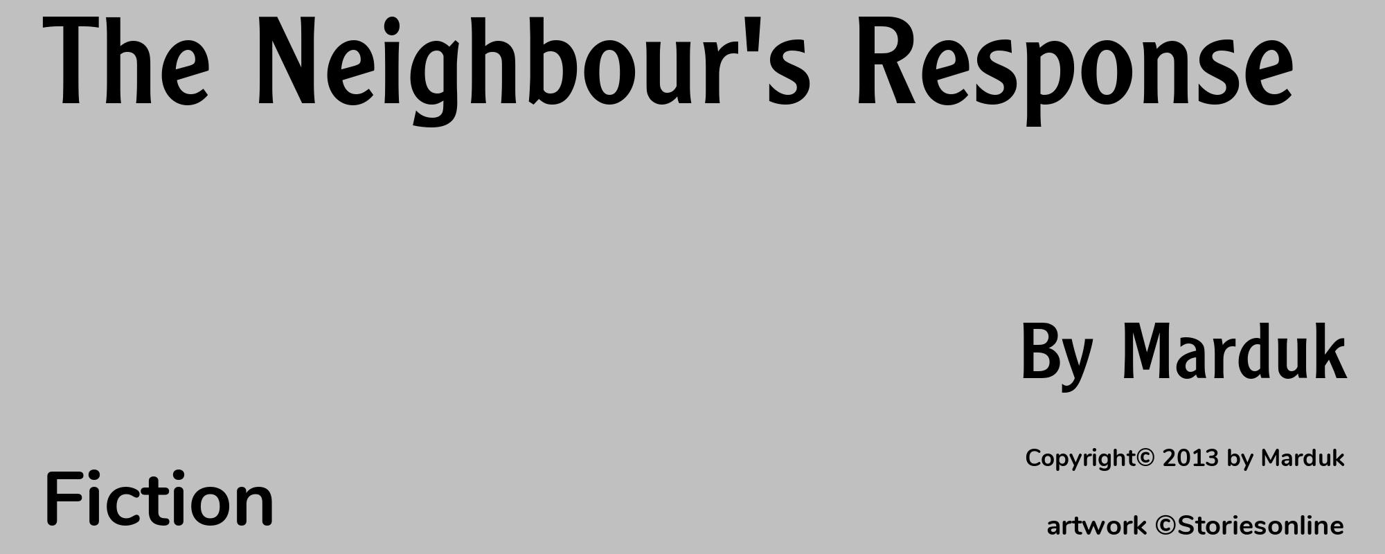 The Neighbour's Response - Cover