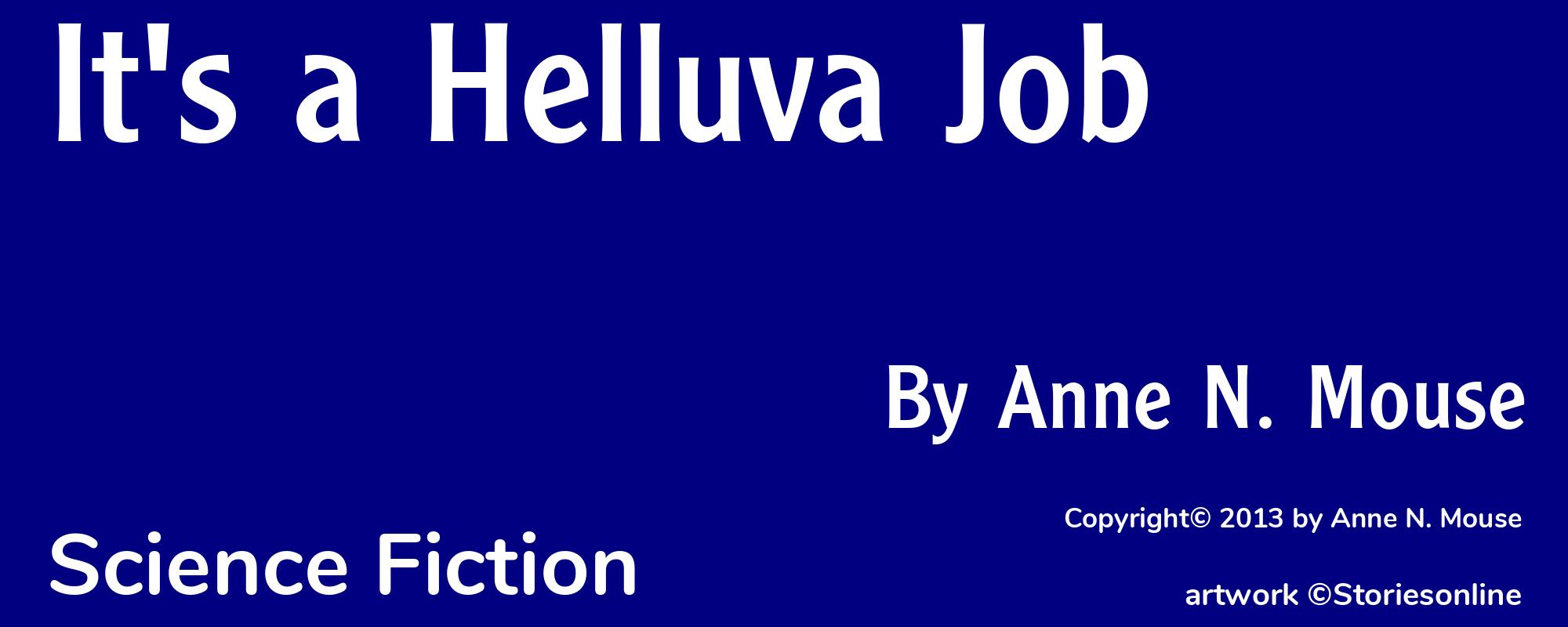 It's a Helluva Job - Cover