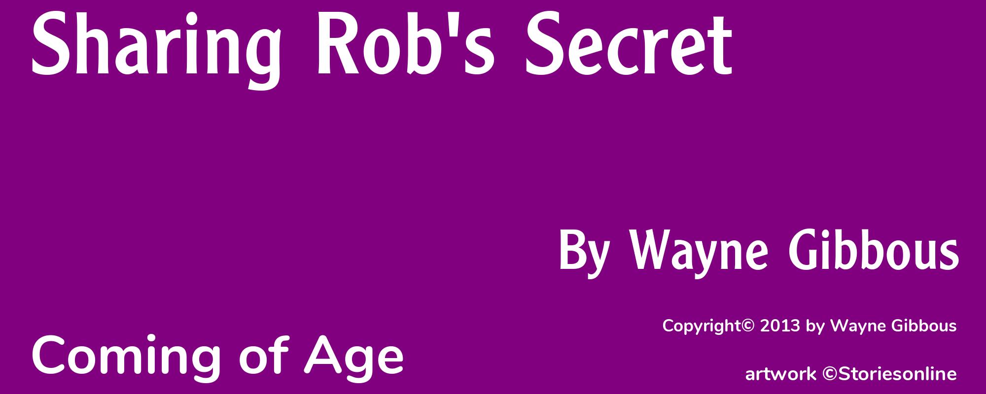 Sharing Rob's Secret - Cover