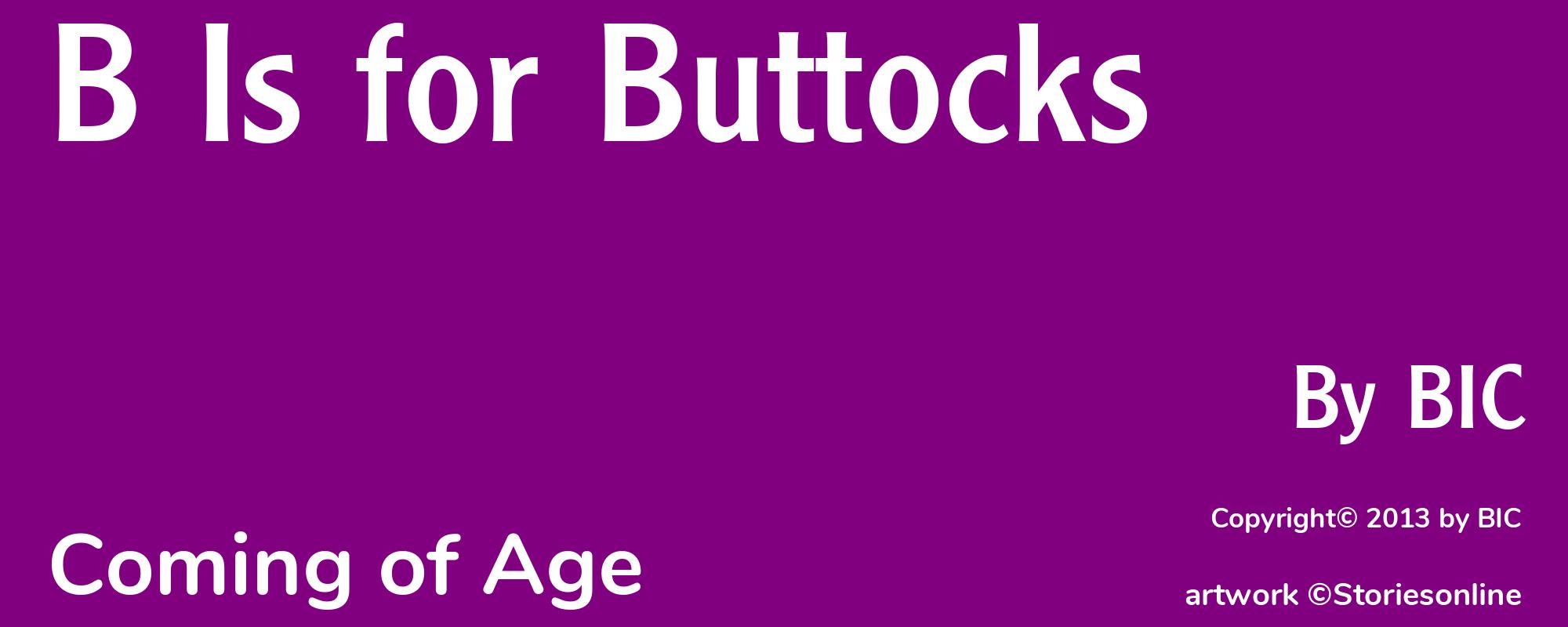 B Is for Buttocks - Cover