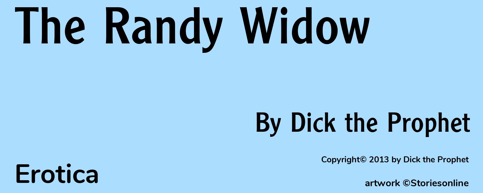 The Randy Widow - Cover