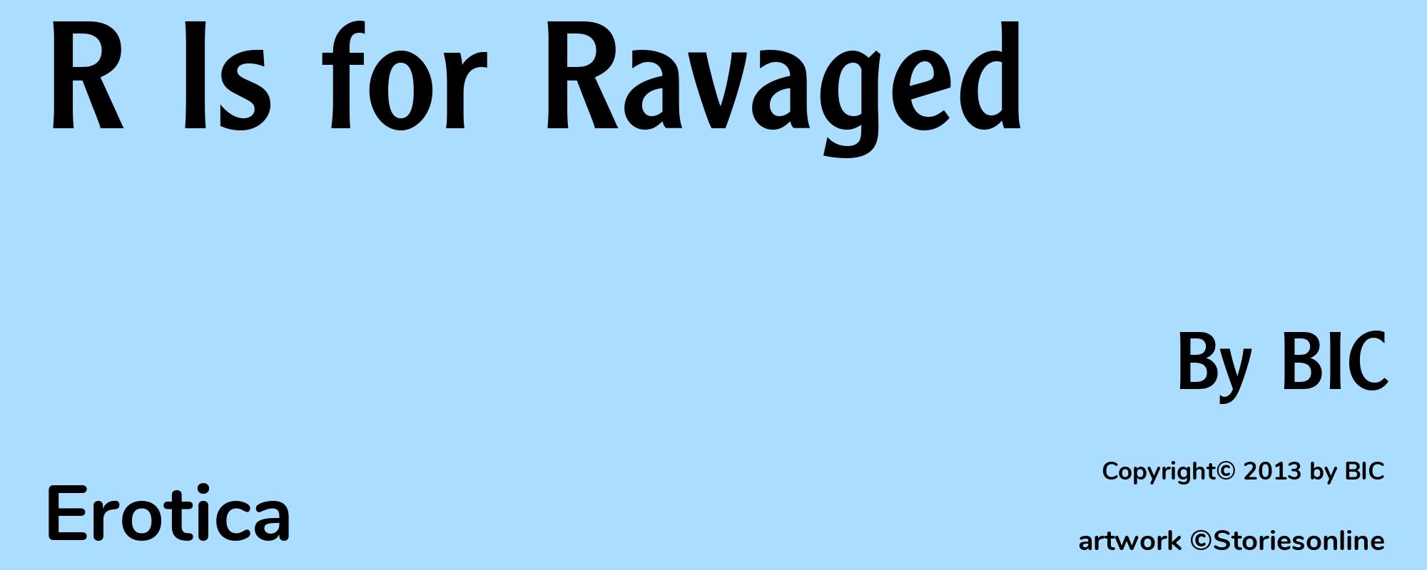 R Is for Ravaged - Cover