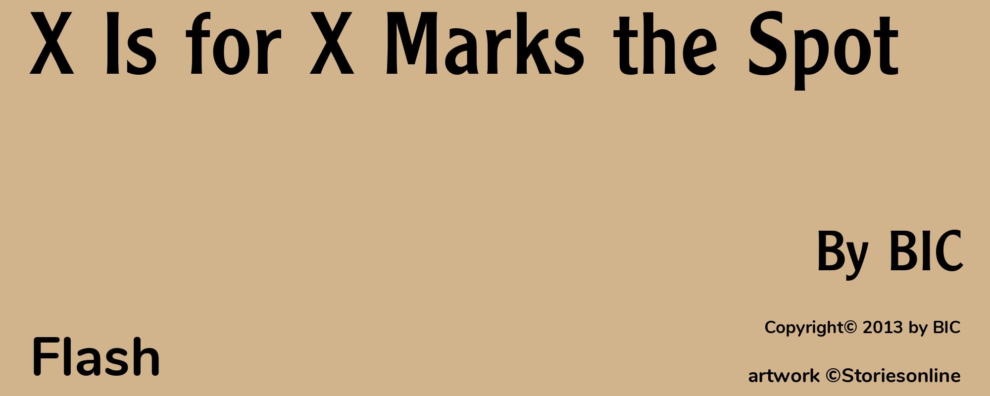 X Is for X Marks the Spot - Cover