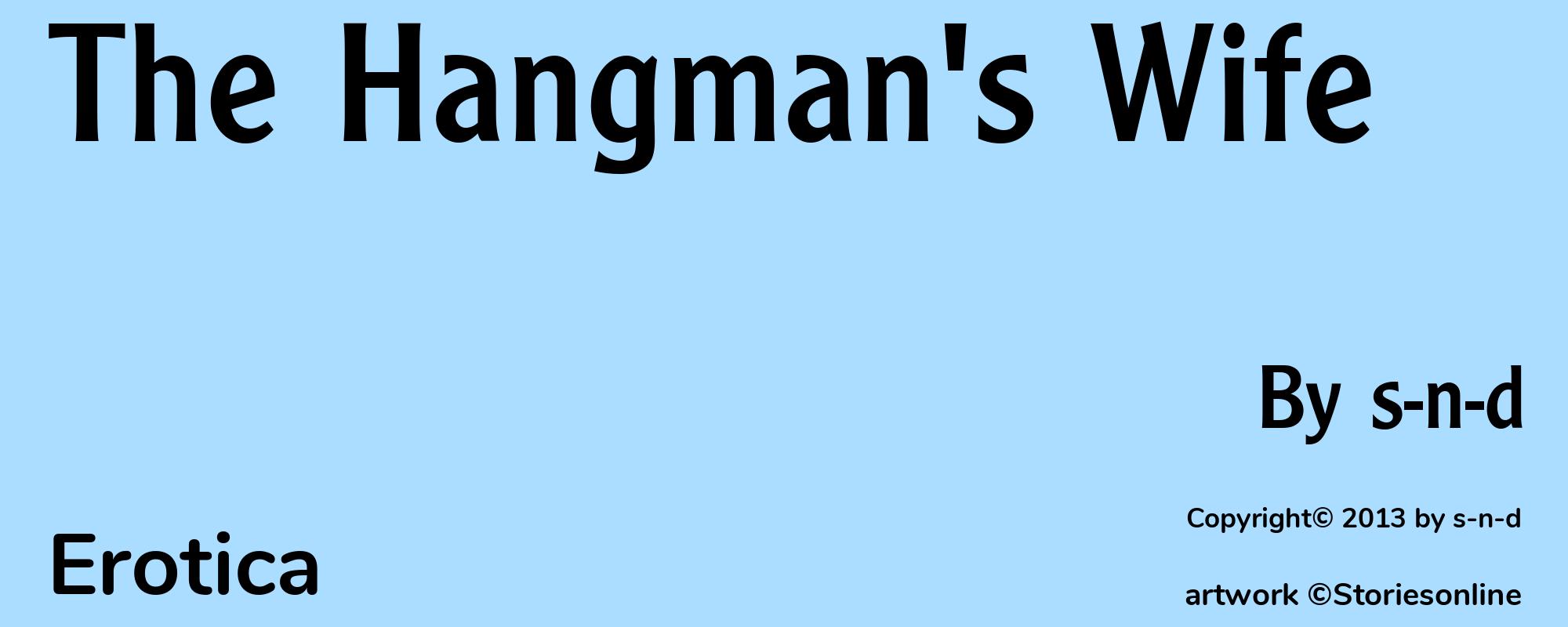 The Hangman's Wife - Cover