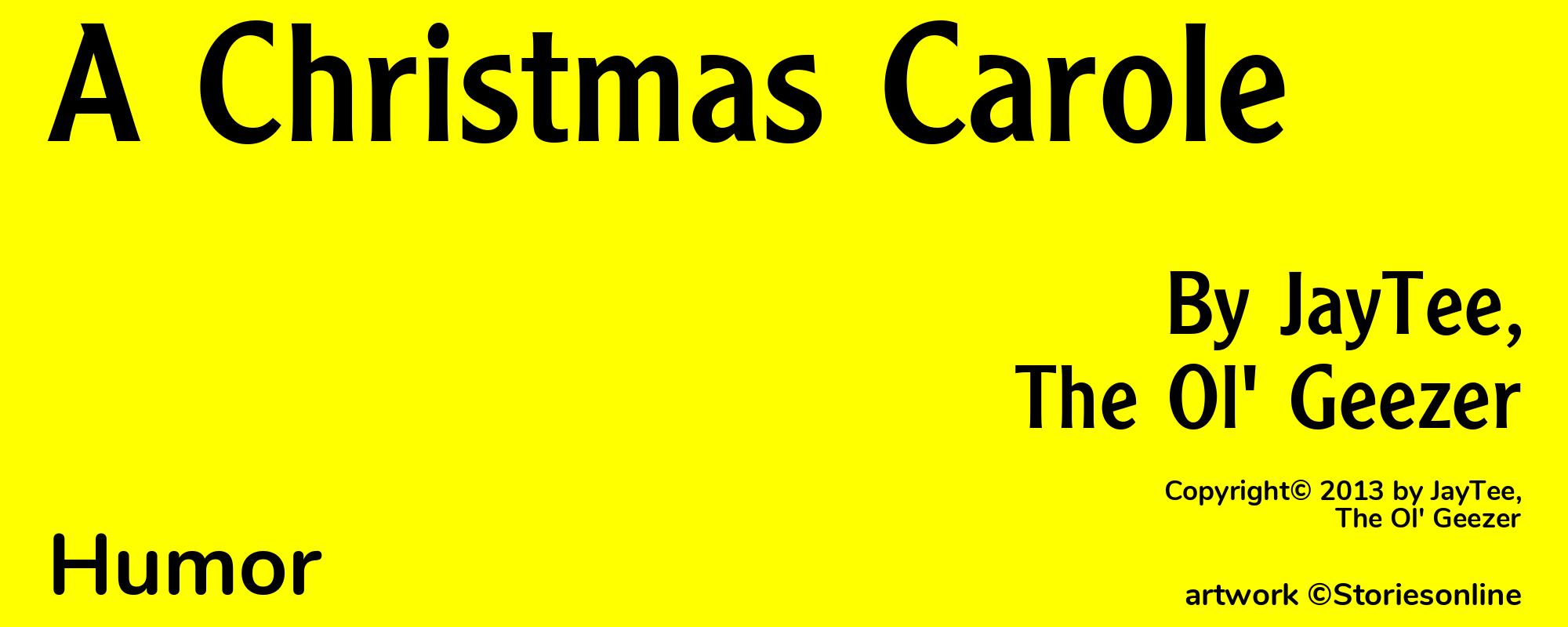 A Christmas Carole - Cover