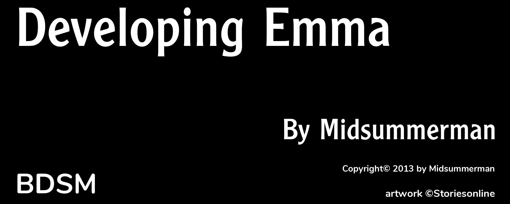 Developing Emma - Cover
