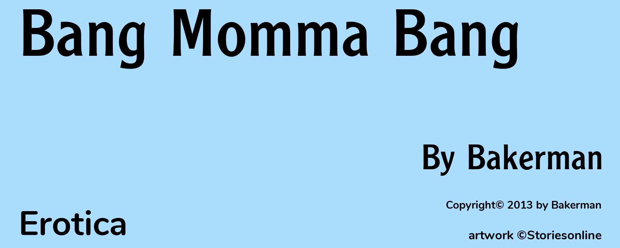 Bang Momma Bang - Cover