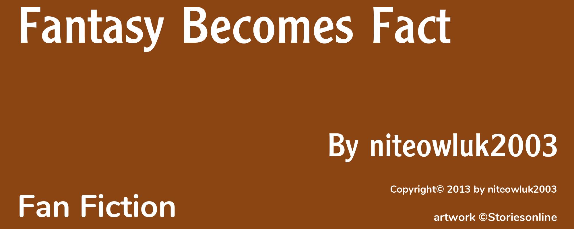 Fantasy Becomes Fact - Cover