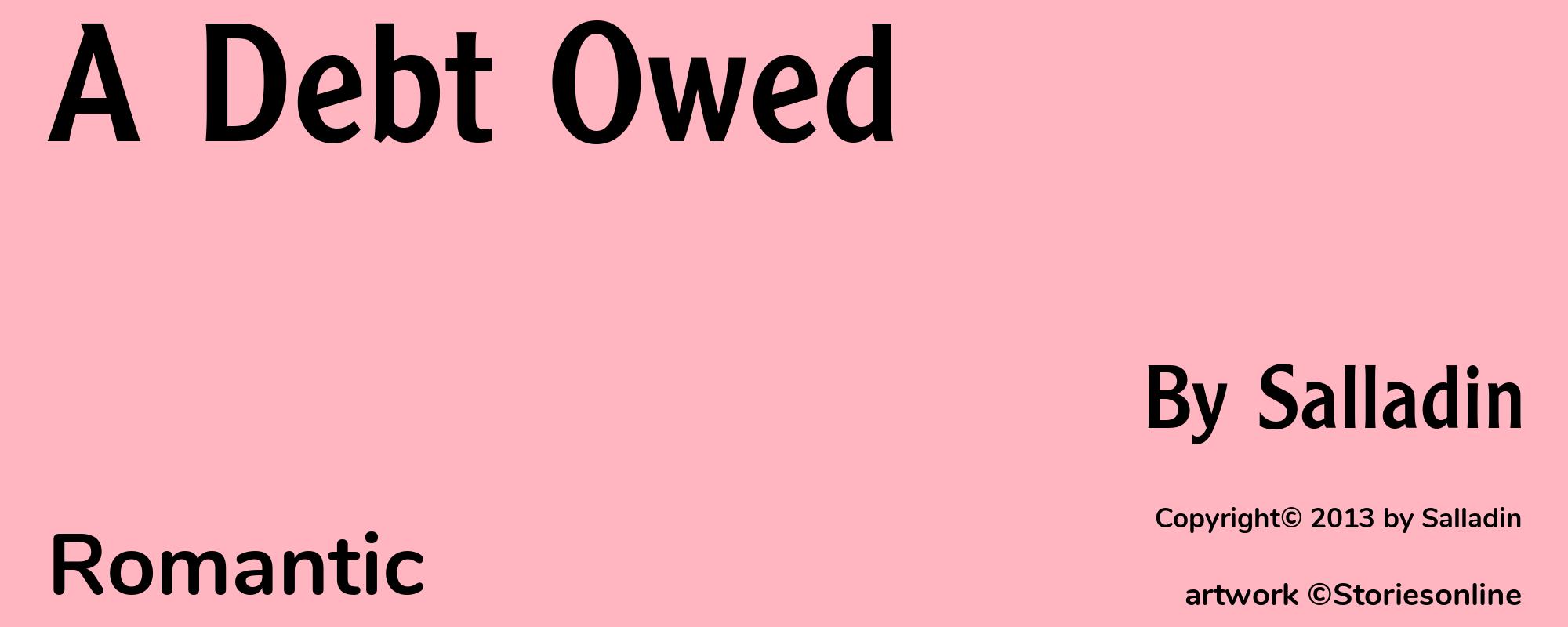 A Debt Owed - Cover