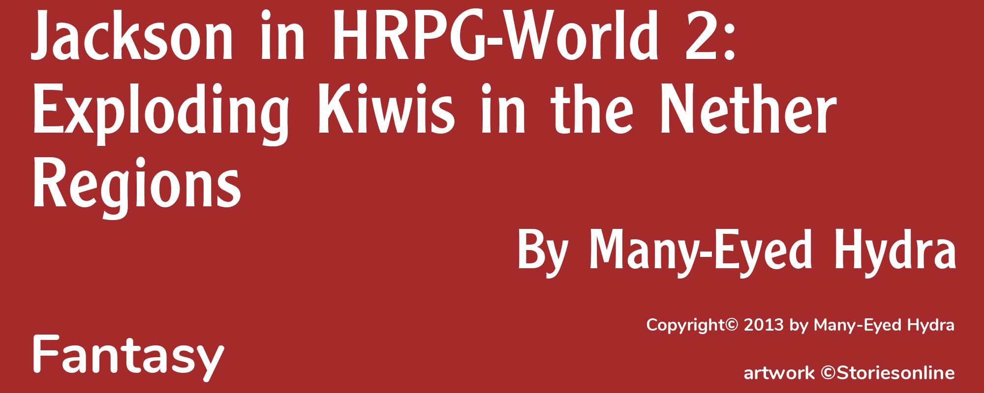 Jackson in HRPG-World 2: Exploding Kiwis in the Nether Regions - Cover