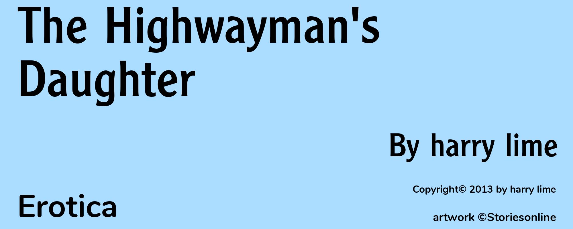 The Highwayman's Daughter - Cover