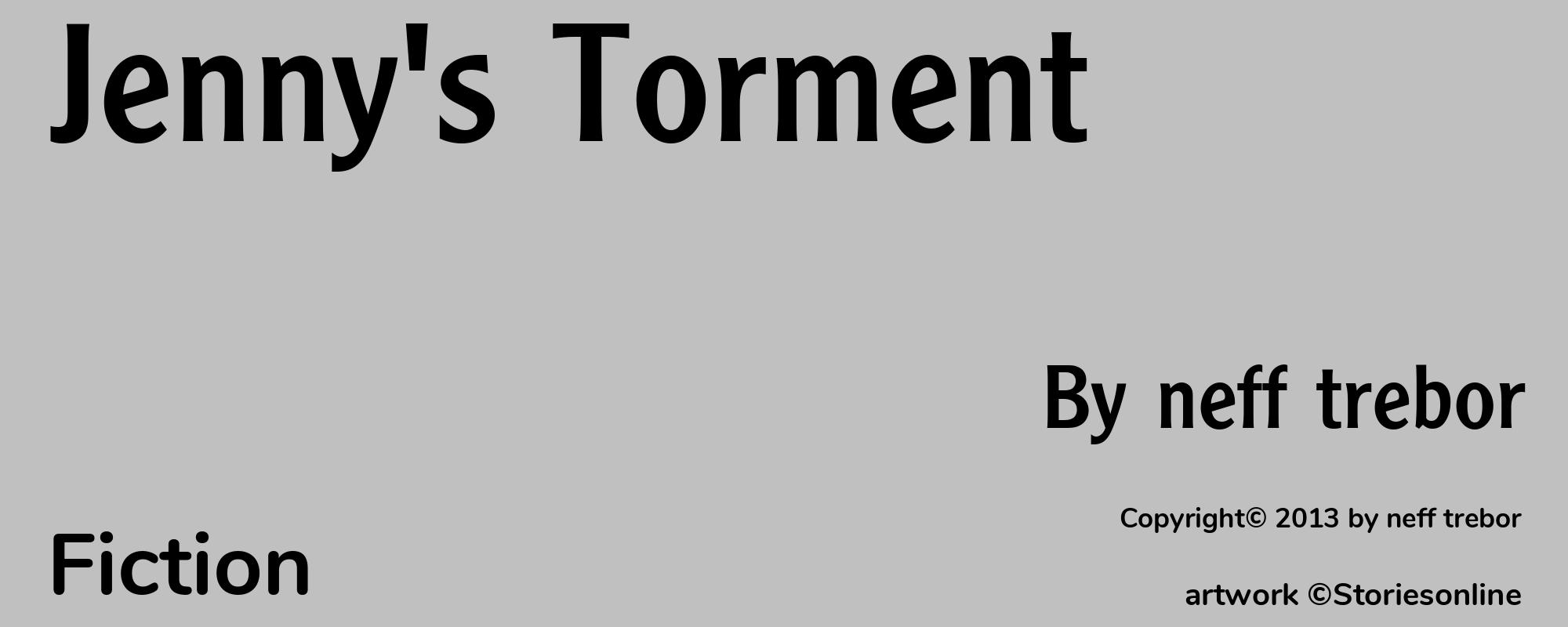 Jenny's Torment - Cover