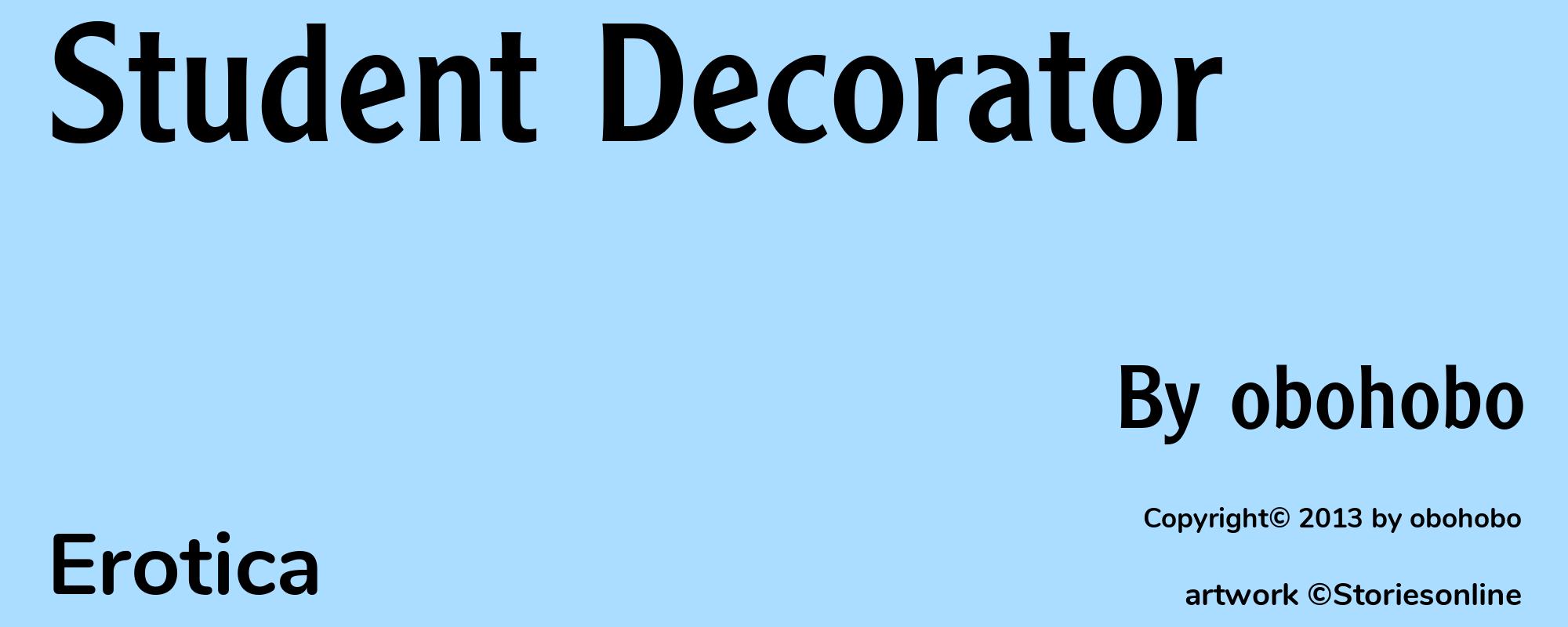 Student Decorator - Cover