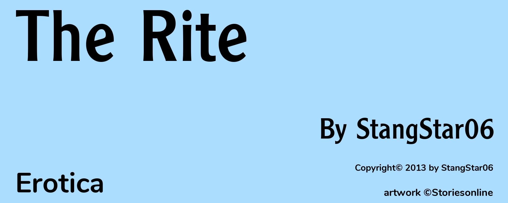 The Rite - Cover