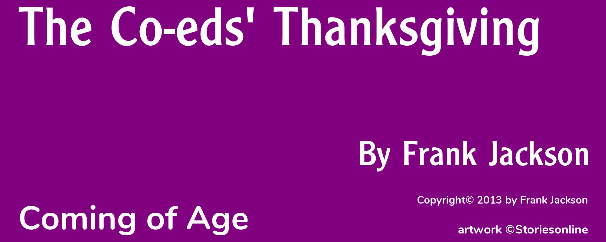 The Co-eds' Thanksgiving - Cover