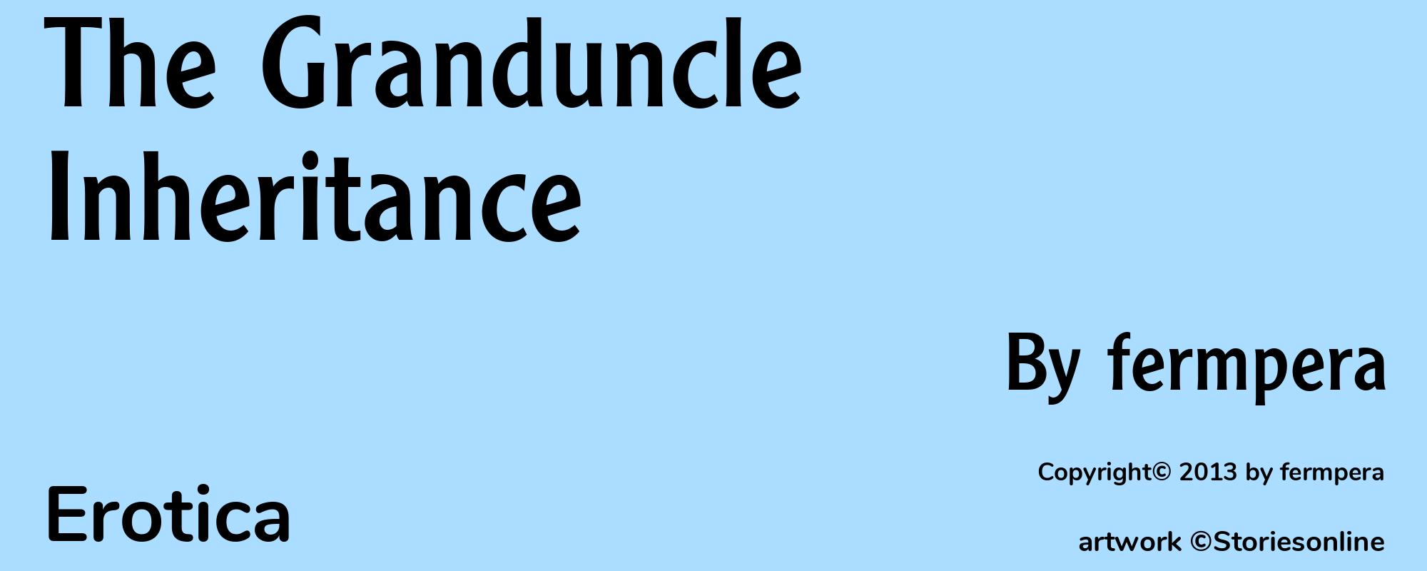 The Granduncle Inheritance - Cover