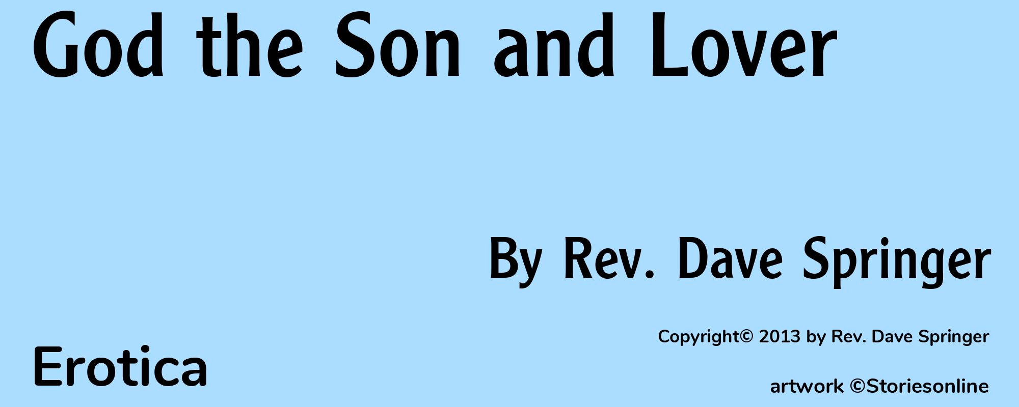 God the Son and Lover - Cover