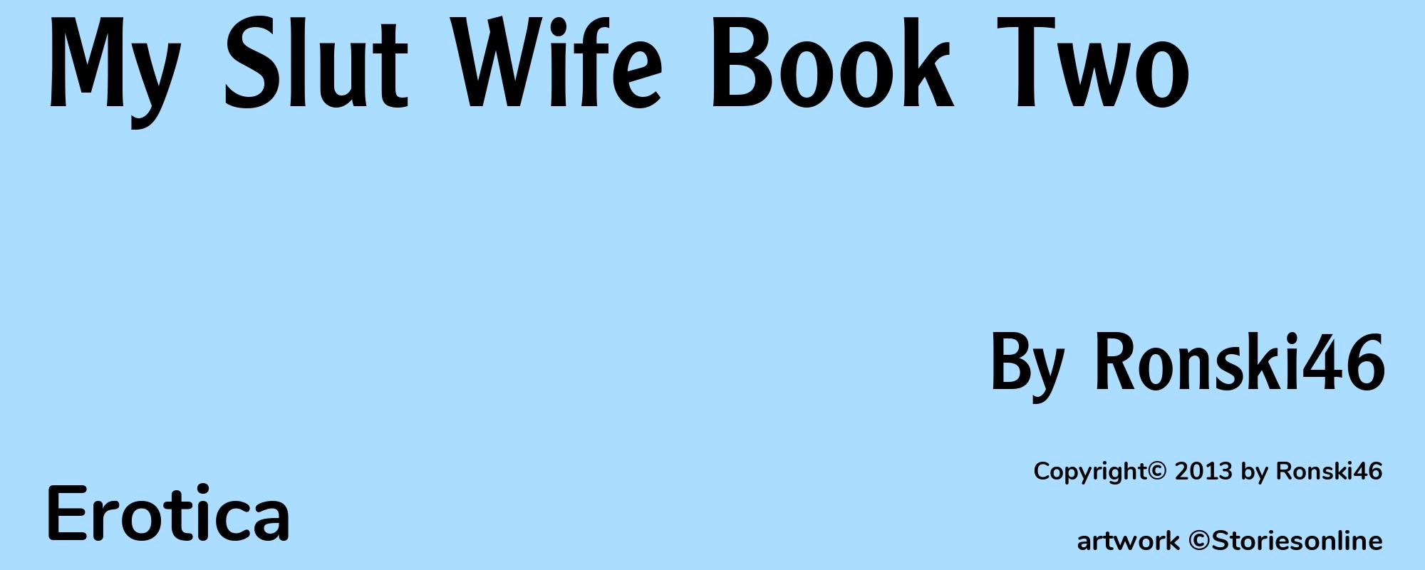 My Slut Wife Book Two - Cover