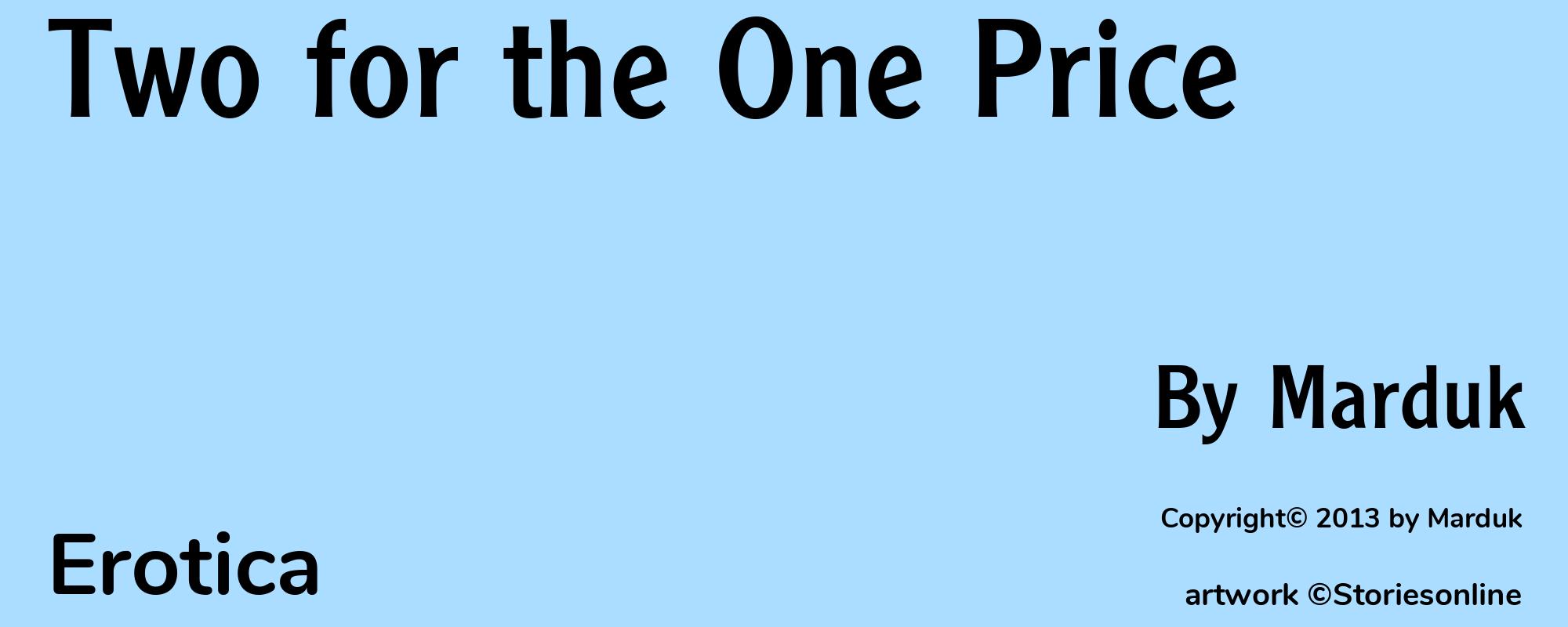 Two for the One Price - Cover