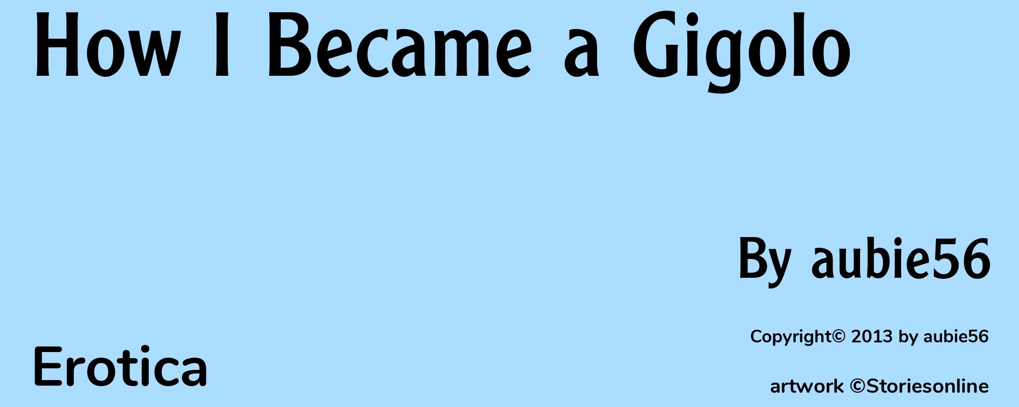 How I Became a Gigolo - Cover