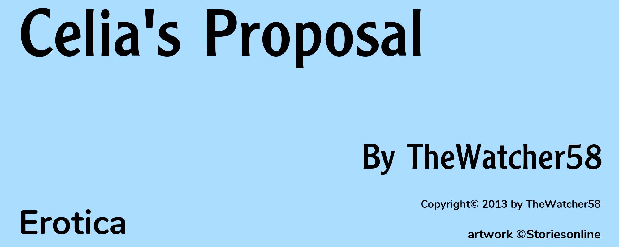 Celia's Proposal - Cover