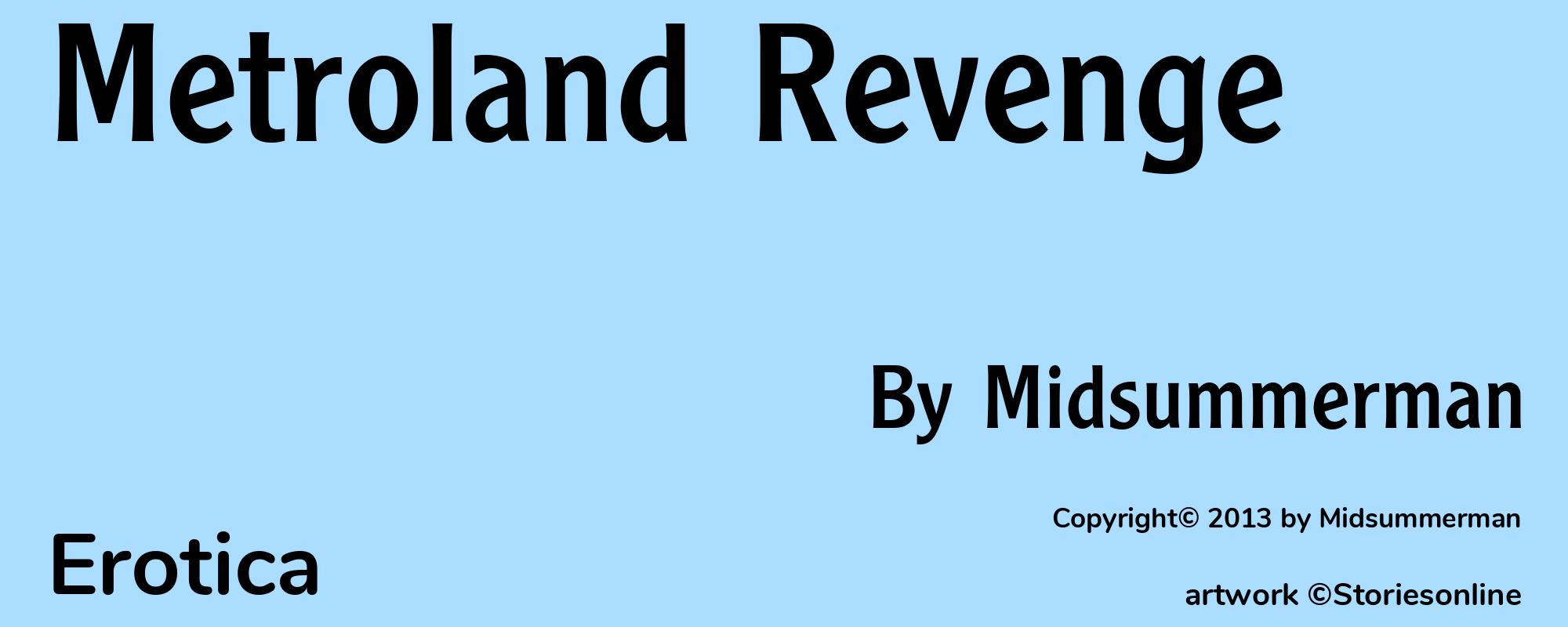 Metroland Revenge - Cover