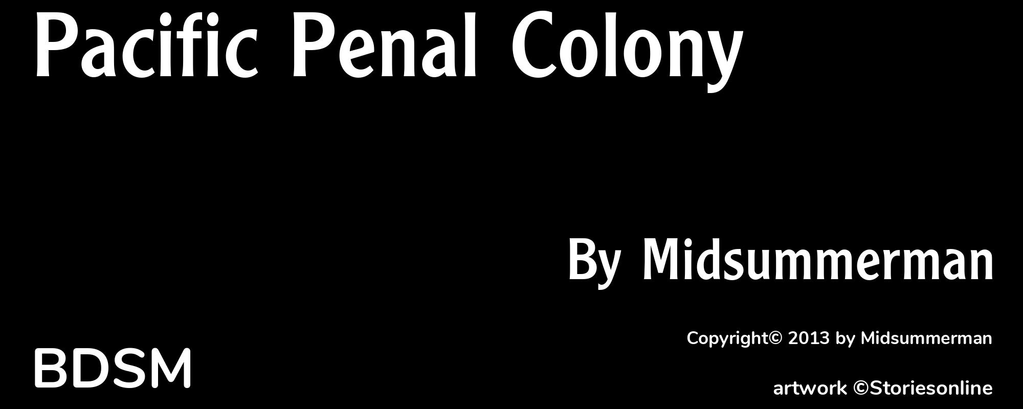 Pacific Penal Colony - Cover