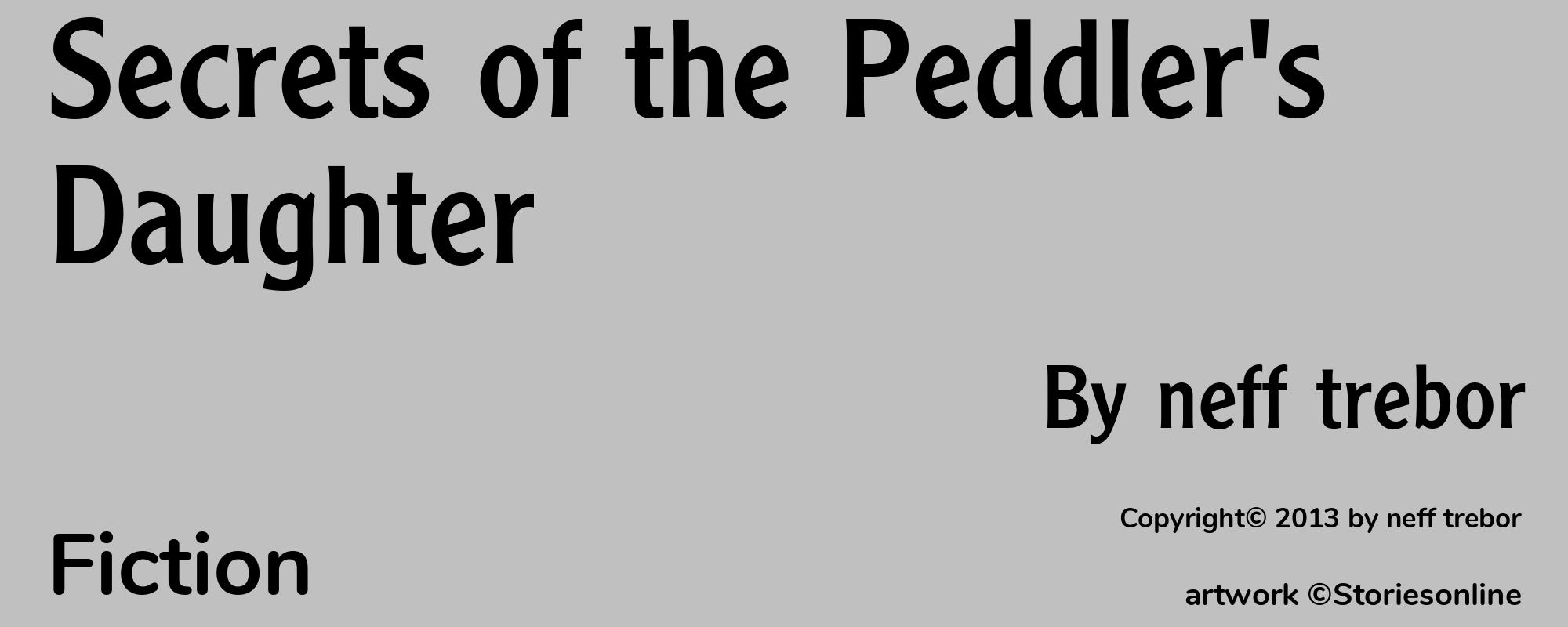 Secrets of the Peddler's Daughter - Cover