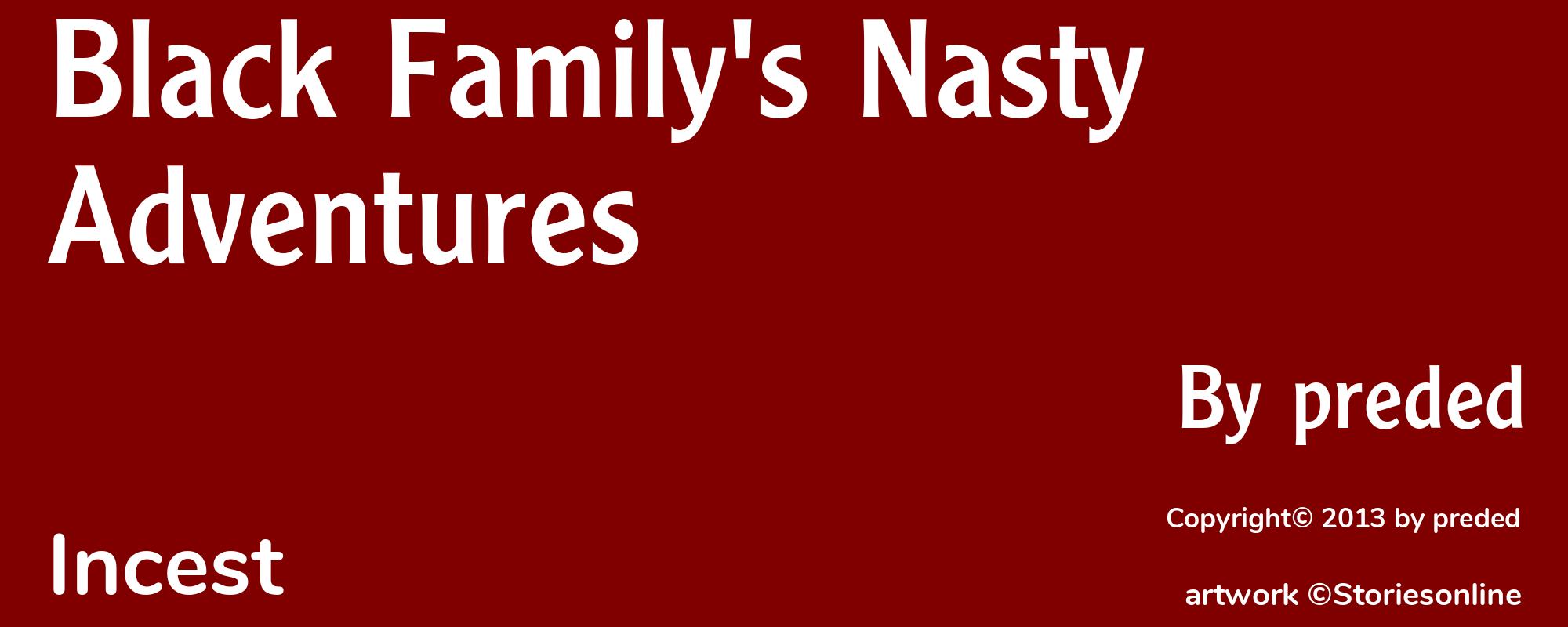 Black Family's Nasty Adventures - Cover
