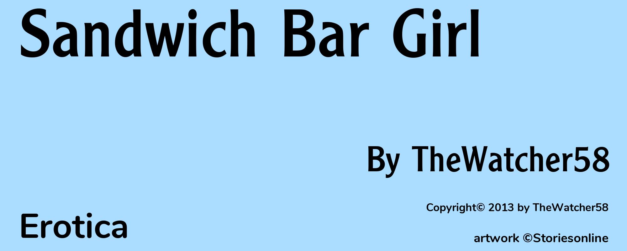 Sandwich Bar Girl - Cover