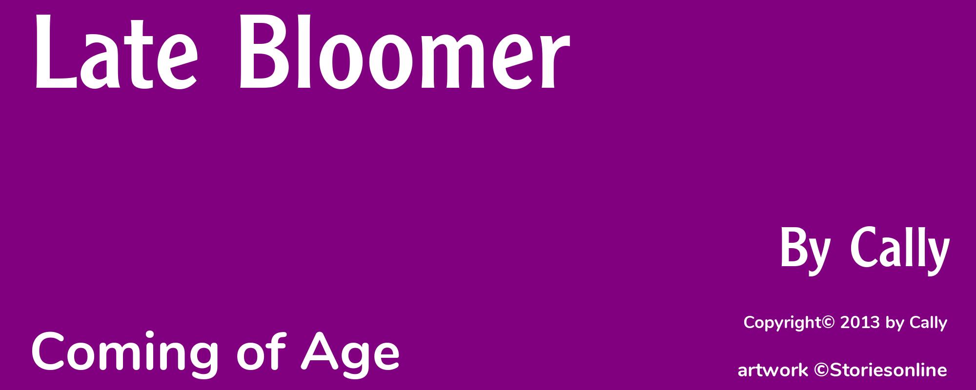 Late Bloomer - Cover