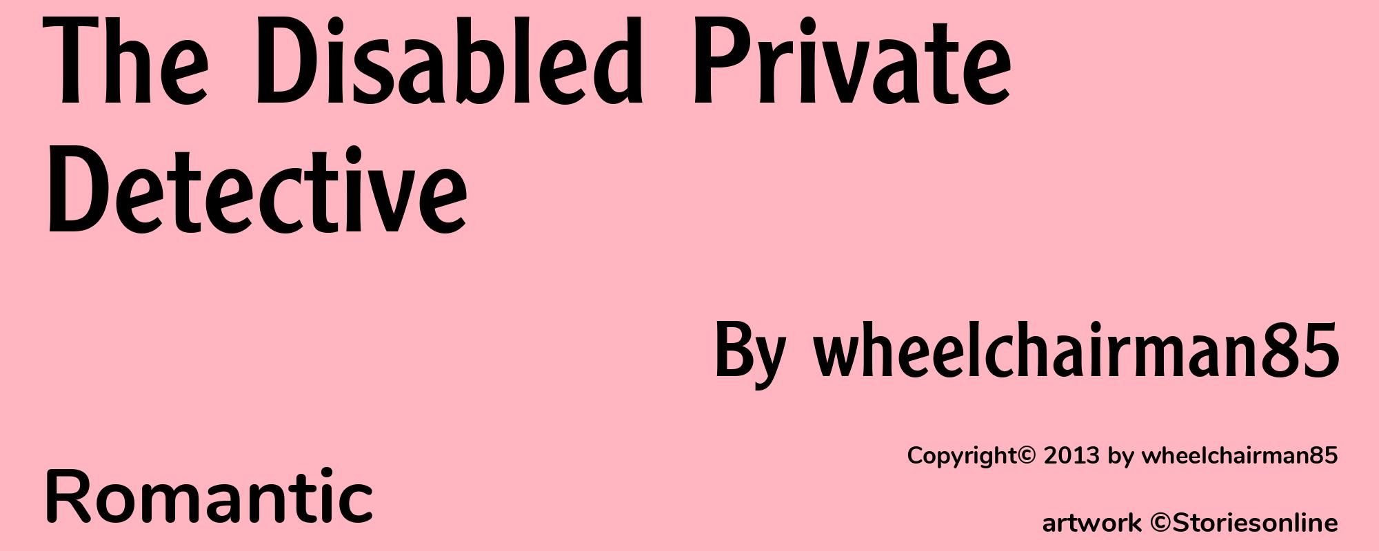 The Disabled Private Detective - Cover